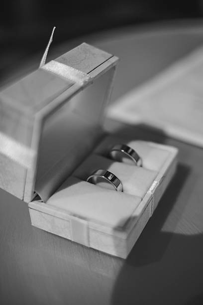 istock Rings Waiting In A White Box 2235172150