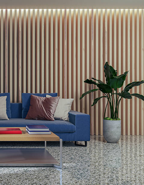 istock Large luxury modern bright interiors Living room mockup illustration 3D rendering image 2235175780