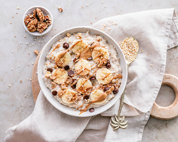 istock Banana oatmeal bowl 2235179733