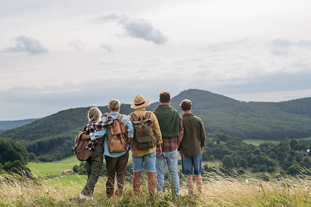 istock Multigenerational family on hiking trip in nature. 2235181604