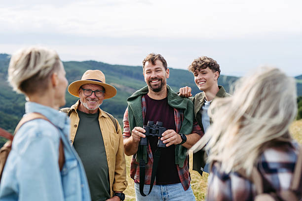 istock Multigenerational family on hiking trip in nature. 2235183355