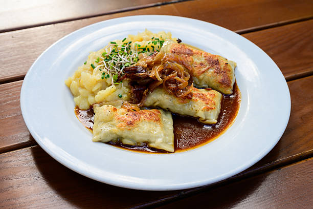 istock Maultaschen Meat Filled Dumplings with Potato Salad 2235188541