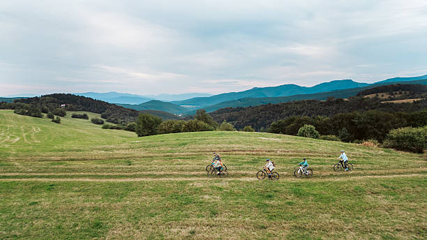 istock Multigenerational biking trip in nature. 2235189201