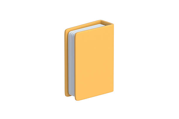 Office folder for documents with hardcover isolated on white background. Stationery supplies. 3d render