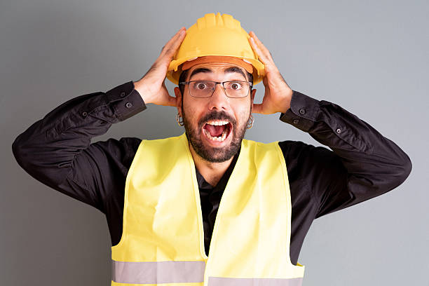 istock Studio portrait of a young male architect/construction worker 2235197348