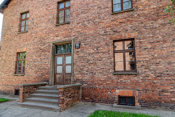 Auschwitz, Poland, August 6, 2025. Auschwitz Birkenau Concentration and Extermination Camp Block 16