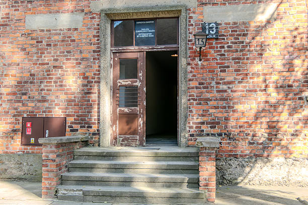 Auschwitz, Poland, August 6, 2025. Auschwitz Birkenau Concentration and Extermination Camp. Block 13.