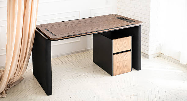 istock Director's office with large wooden table. Interior design 2235212485