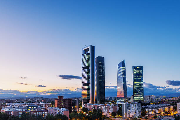 istock Modern skyscrapers in Madrid financial district 2235214285