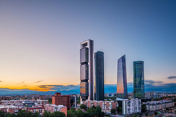 istock Modern skyscrapers in Madrid financial district 2235214313