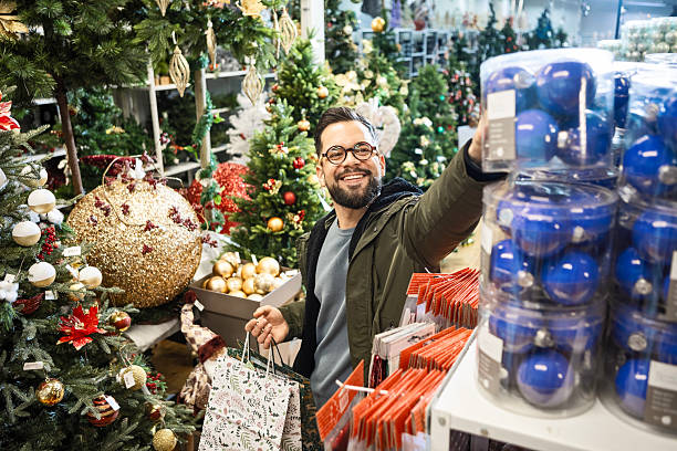istock Christmas shopping season for man 2235215554