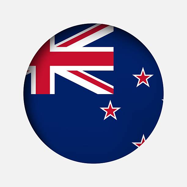 istock Circle New Zealand	 national flag highlight icon, sticker 2235216843