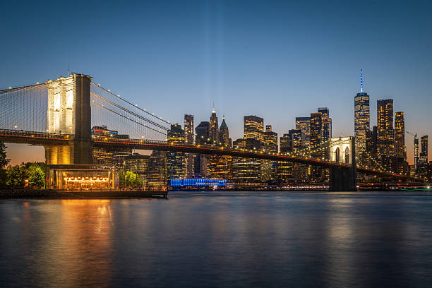 istock The Brooklyn Bridge, Freedom Tower and Lower Manhattan on 9/11 2235216933