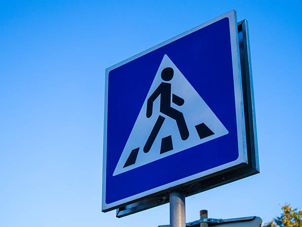 istock Pedestrian Crossing Sign Under Clear Sky During Daytime 2235220153