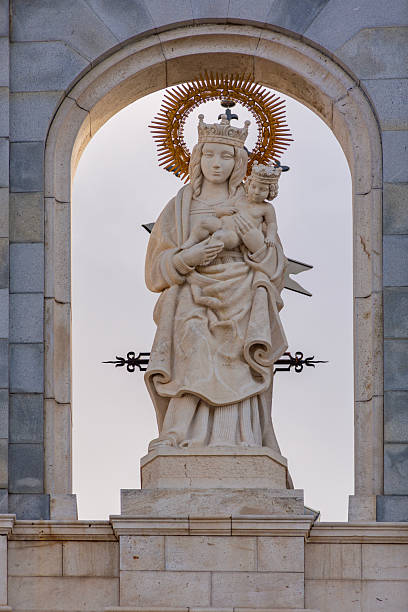 istock Sculpture on La Almudena cathedral facade, Madrid, Spain 2235231050