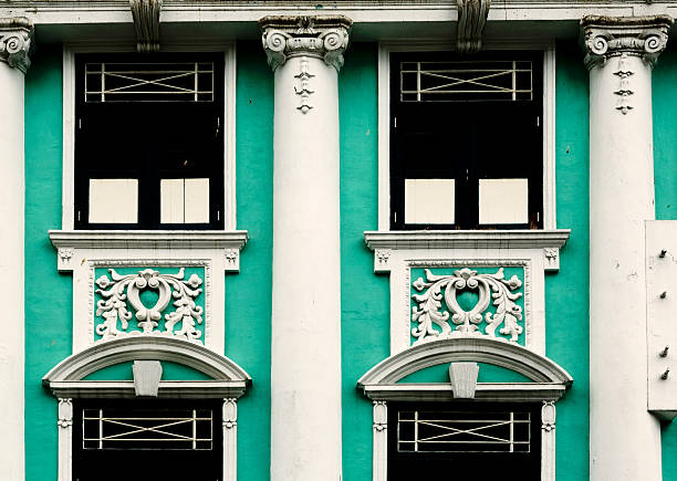 istock traditional building with green walls 2235231131