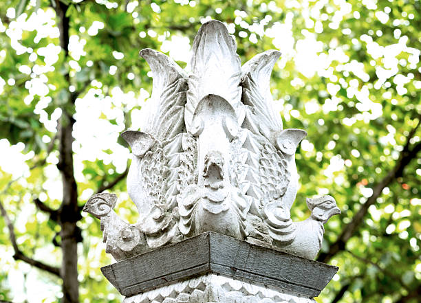 Beautiful Angel, closeup weathered statue of angle in cemetery build in 1877, background with copy space, full frame horizontal composition