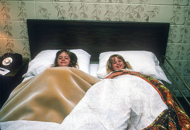 Sisters in Motel Bed - 1984