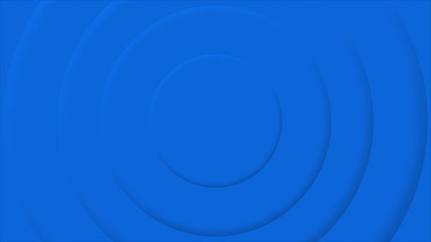 istock Royal blue color rotating 3d circular disk beautiful abstract design geometrical background 2235234943