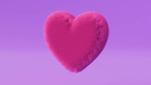 istock fluffy 3d heart on pink background 2235249932