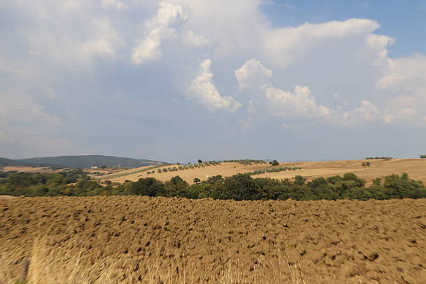 Mountain landscape. Scenic view, with depth, blue sky and mountain peaks