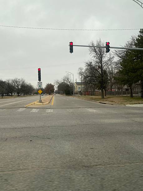 istock Red light in Wichita, KS 2235255470