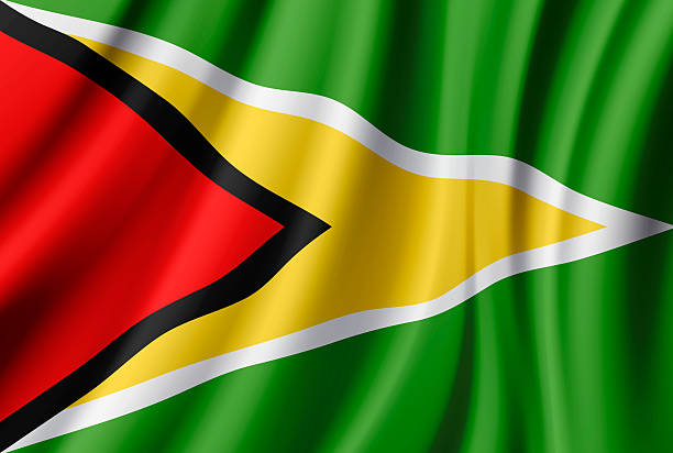 istock Flag of Guyana. Vector Waving Flag Background. High detailed Realistic Illustration 2235260285