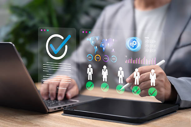 istock AI Leadership Selection Concept, Businessman Using Artificial Intelligence for HR Recruitment, Data Analytics, Identifying Quality Team Leaders, Workforce Evaluation, Corporate Human Resource Strategy 2235288577