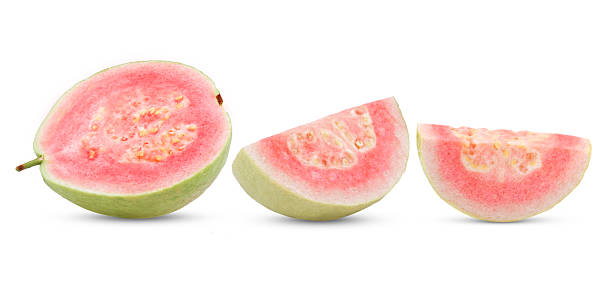 istock half pink guava isolated on white background 2235295817