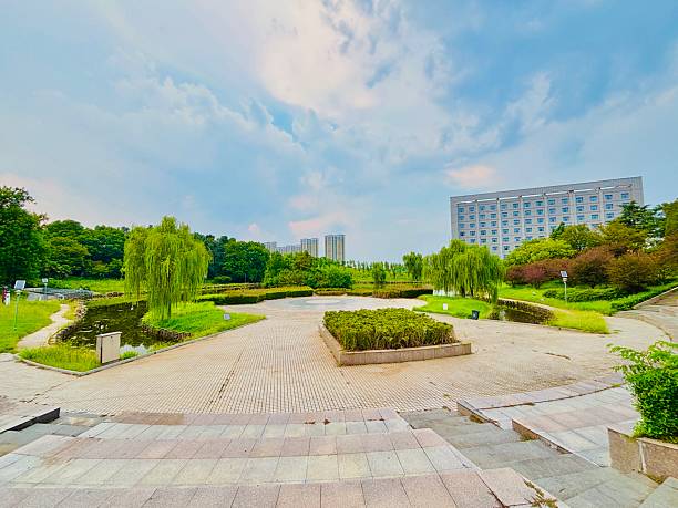 istock modern building in the park 2235296654