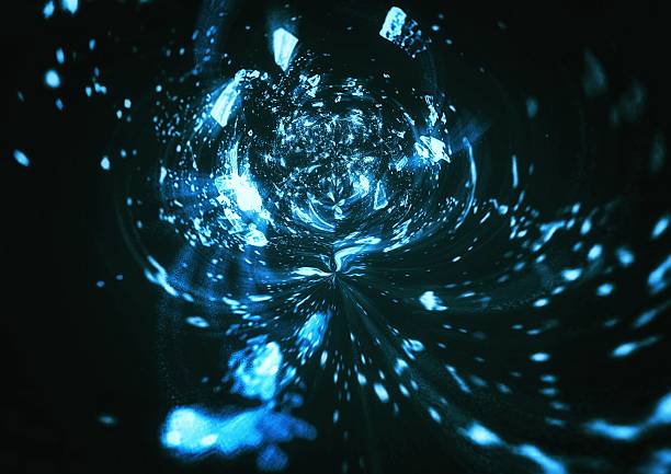 istock 3D illustration of blue star fragments scattering in outer space 2235327232