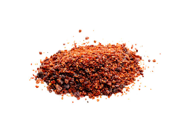 istock Black Himalayan salt, rock salt granules 2235328611
