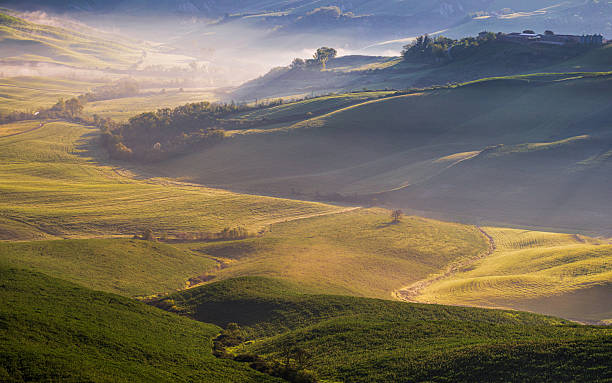 istock spring sunrise inside the tuscany hills, Italy 2235328687