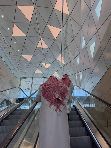 istock Two men leaving the underground station in Riyadh, Saudi Arabia 2235330016