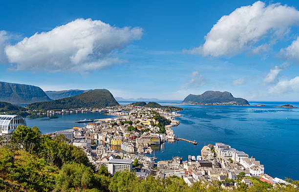 istock Alesund skyline under summer daylight, panoramic view Norway 2235340280