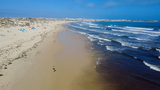 istock drone Peniche Portugal aerial view beach 2235364072