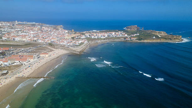 istock drone Peniche Portugal aerial view beach 2235364119