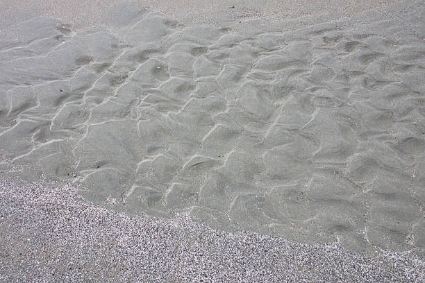 istock Beautiful sand waves naturally formed on the beach by the wind 2235376222