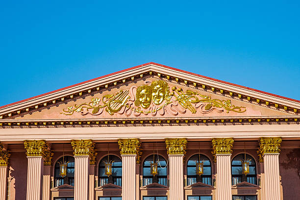 istock Batumi Drama Theatre Facade – Classical Columns and Golden Ornaments 2235377067