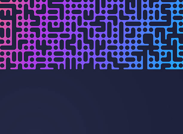 Network circuit technology edge abstract background.