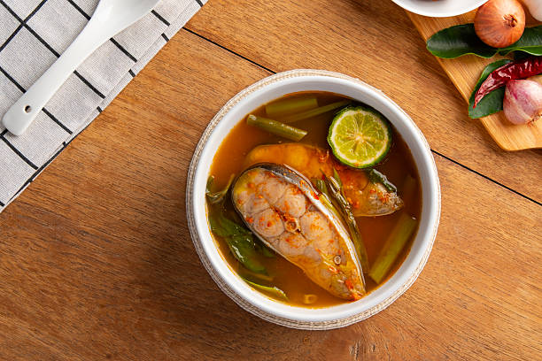 istock Chak sohm sour curry (gaaeng chak sohm),Thai Sour soup 2235384442