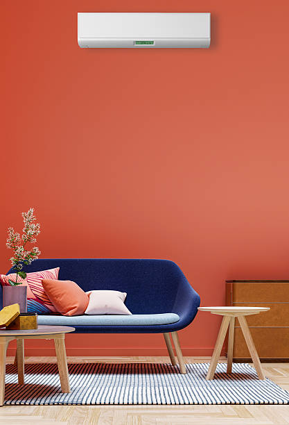 istock Large luxury modern bright interiors Living room mockup illustration 3D rendering image 2235388356