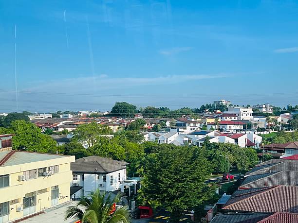 istock Residential neighborhood with blue sky 2235392019