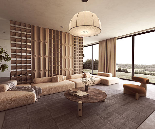 istock Scandinavian style living room with natural light 2235399730