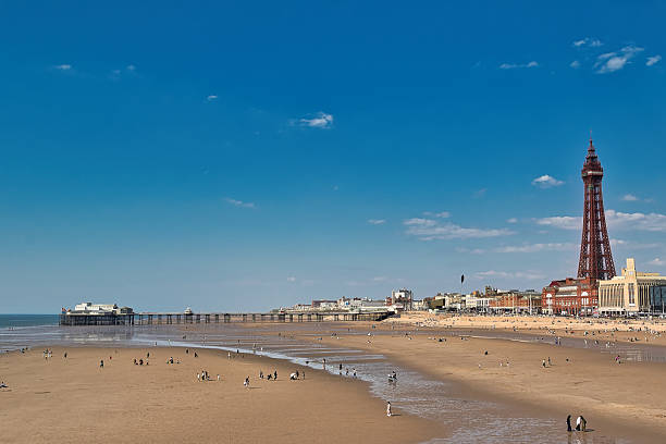 istock Blackpool Beach, Pier, and Tower on a Clear Day 2235407516
