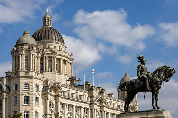 istock Equestrian Statue and Domed Building  in Liverpool, UK. 2235408120