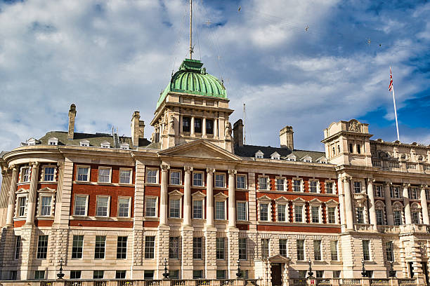 istock Brick building with dome and flag  in London, UK. 2235408419