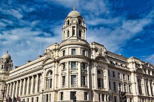 istock Cream Building with Domes and Columns  in London, UK. 2235408944