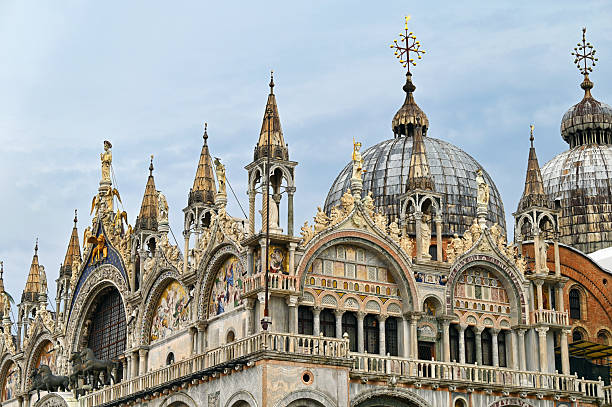 istock Saint Mark Basilica, byzantine and gothic architectures in Venice, Italy 2235409047
