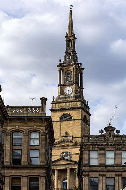 istock Stone clock tower and buildings  in Newcastle upon Tyne, UK. 2235409345
